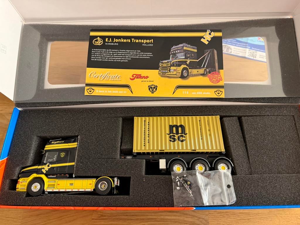 Tekno scania T jonker nieuw, Verzenden, Nieuw, Bus of Vrachtwagen, Tekno