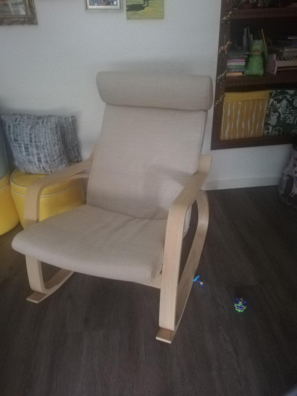 Schommelstoel poang, Huis en Inrichting, Fauteuils, Ophalen, Zo goed als nieuw, 75 tot 100 cm, 50 tot 75 cm