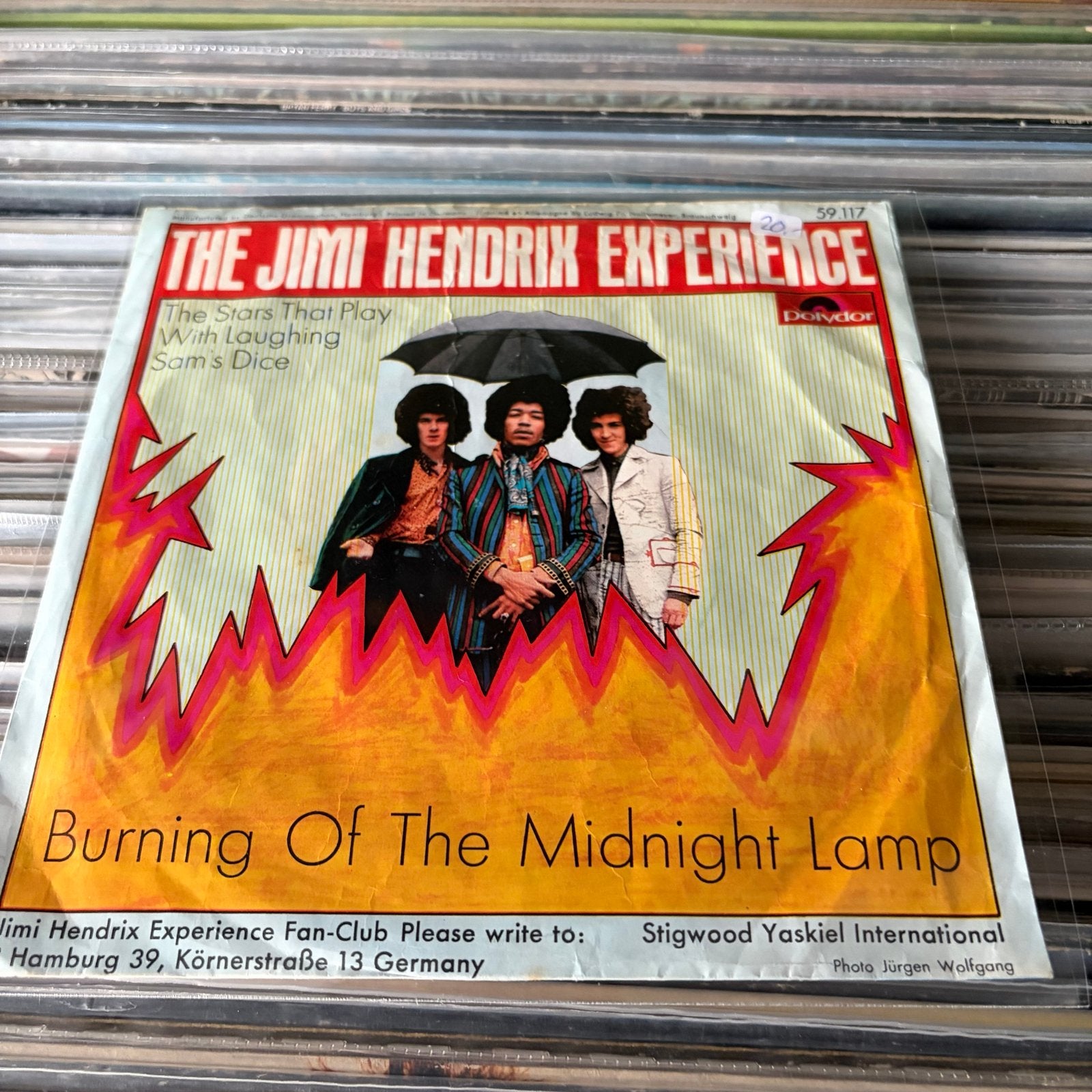 The Jimi Hendrix Experience - Burning Of The Midnight Lamp, Cd's en Dvd's, Ophalen of Verzenden, Gebruikt, 7 inch, EP