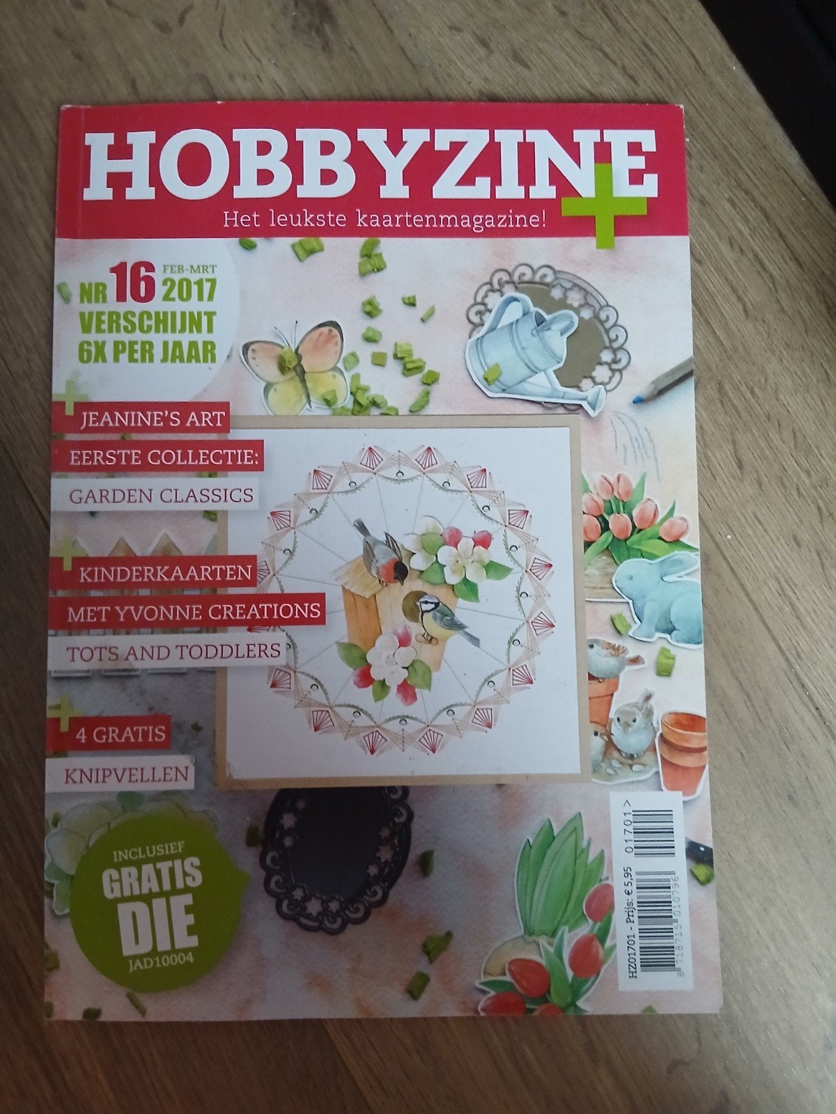 Hobbyzine kaartenmagazine nr. 16 (feb-mrt), Gebruikt, Meerkleurig, Papier of Karton, Knutselboek