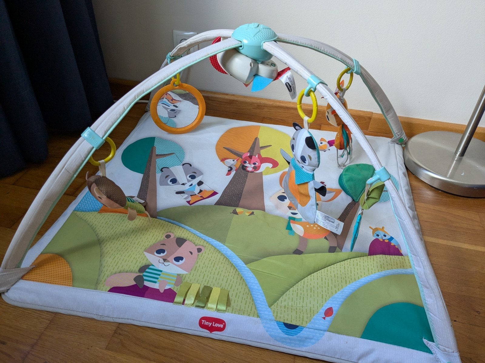 Tiny Love deluxe Speelkleed/ Babygym into the forest, Ophalen, Gebruikt, Babygym, Met licht