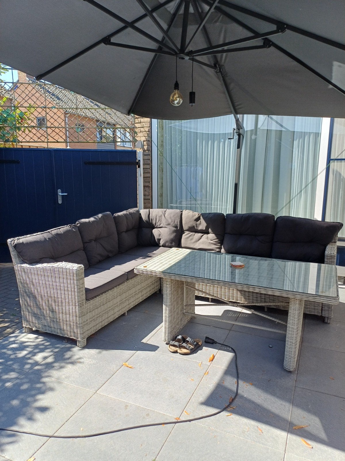 tuin lounge, Tuin en Terras, Tuinsets en Loungesets, Ophalen, Gebruikt, 7 zitplaatsen