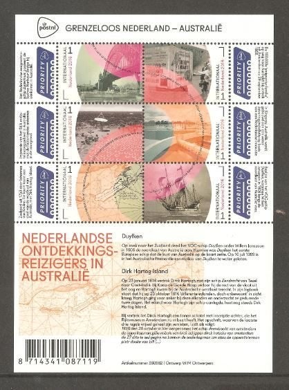 2016 Vel Grenzeloos Nederland Australië, Postzegels en Munten, Postzegels | Nederland, Ophalen of Verzenden, Postfris