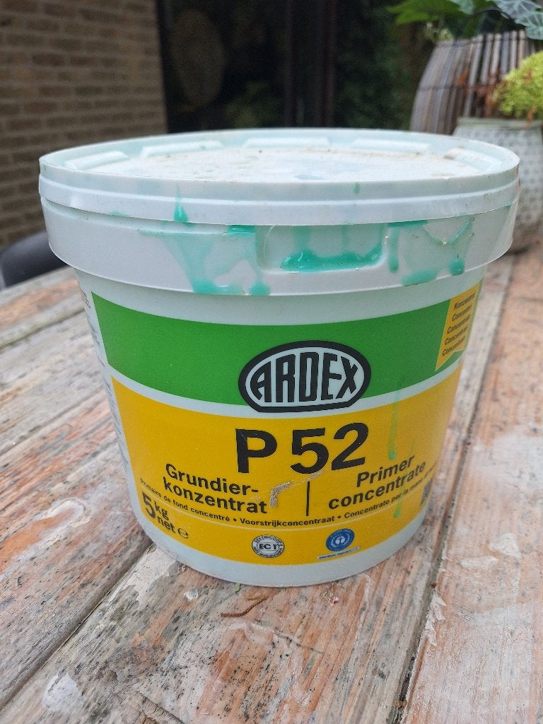 Ardex p52 restant van 5kg (ca. 2,5kg), Doe-het-zelf en Verbouw, Tegels, Ophalen, Gebruikt, Overige typen, Minder dan 20 cm