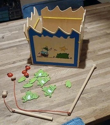 Hengelspel Janbibejan in stoffen zakje, Ophalen of Verzenden, Gebruikt, Ontdekken