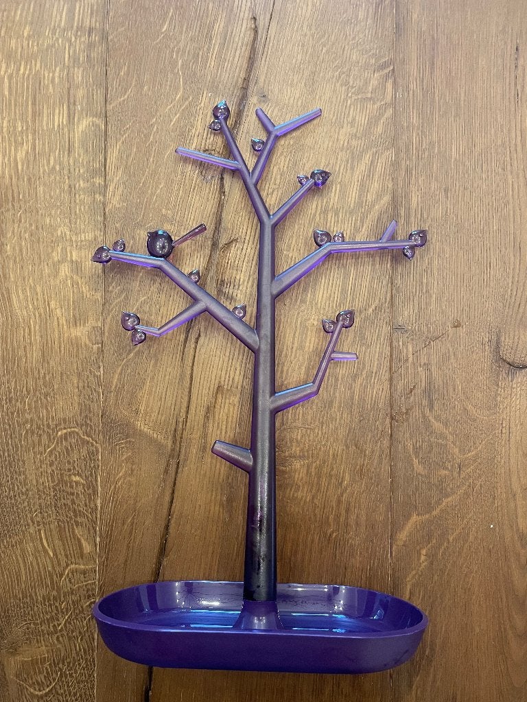 Sieraden standaard/sieradenboom, paars, Ophalen of Verzenden, Zo goed als nieuw