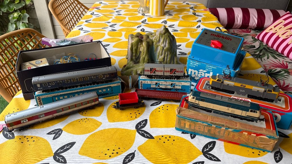 Märklin H0 vintage verzameling - locs, wagons, rails, trafo, Ophalen, Wisselstroom, Gebruikt, Overige typen