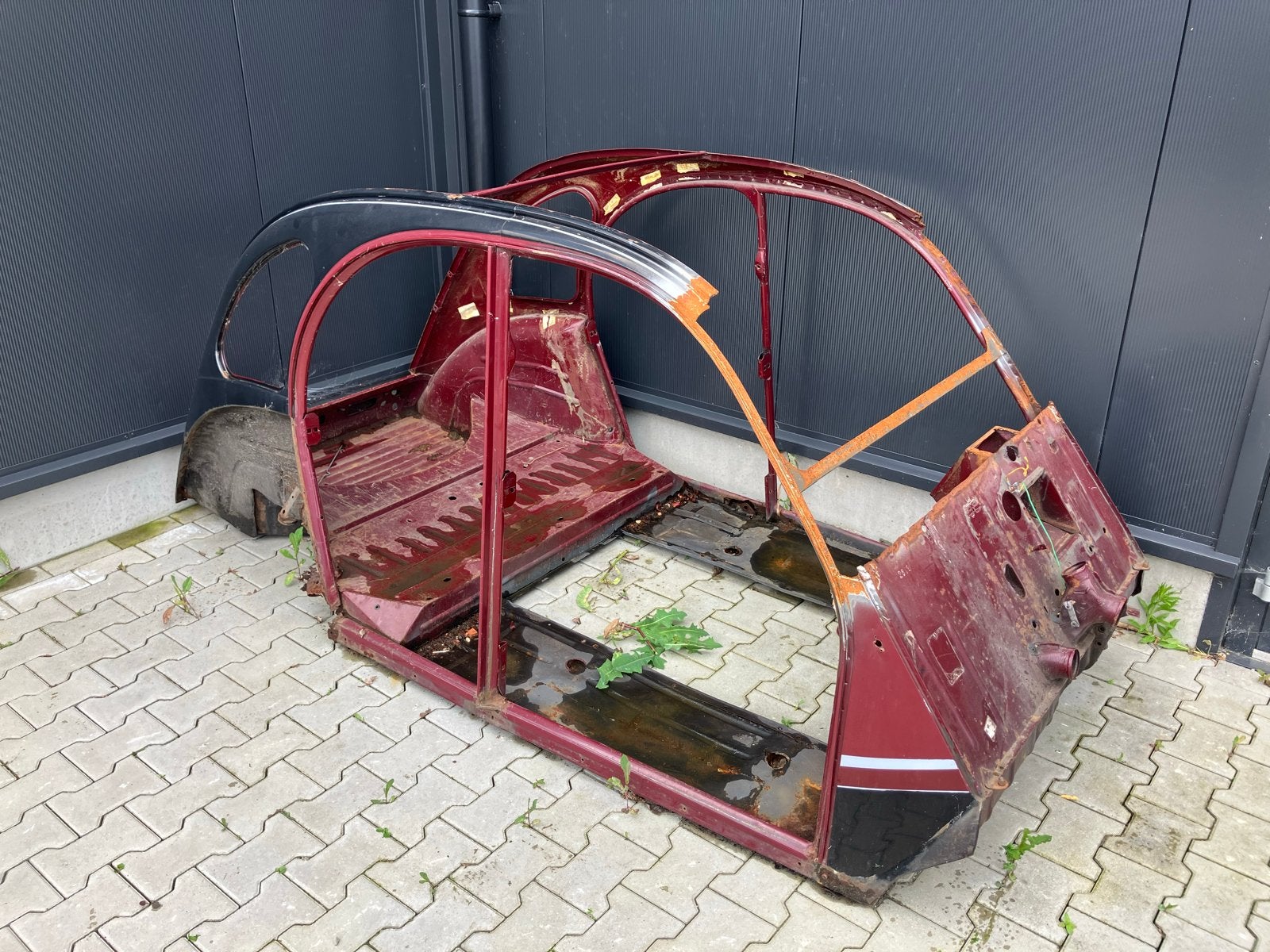 Citroën 2CV Carrosserie - Restauratieproject, Auto-onderdelen, Carrosserie en Plaatwerk, Ophalen, Gebruikt, Citroën
