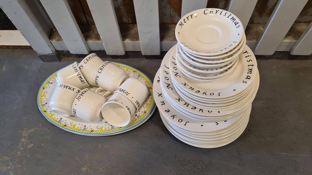 Kerst servies ., Ophalen of Verzenden, Gebruikt