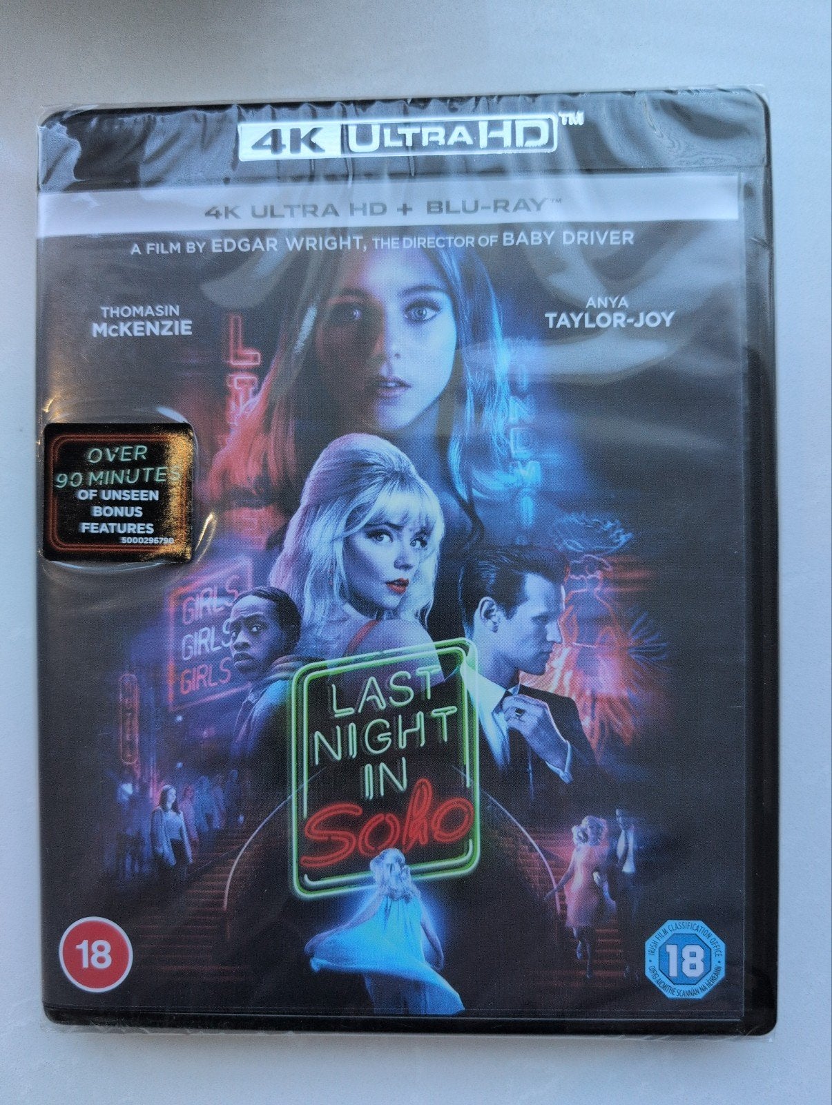 Last Night in Soho 4K Ultra HD + Blu-ray (Nieuw) EN, Vanaf 18 jaar, Film, Ophalen of Verzenden, Engels