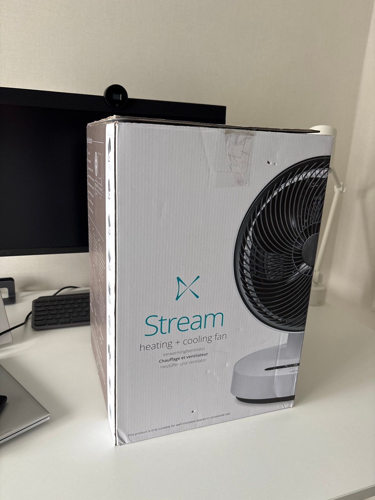 Duux Stream Verwarming + Koeling Ventilator met Afstandsbedi, Ophalen, Ventilator met afstandsbediening, Zo goed als nieuw, Tafelventilator