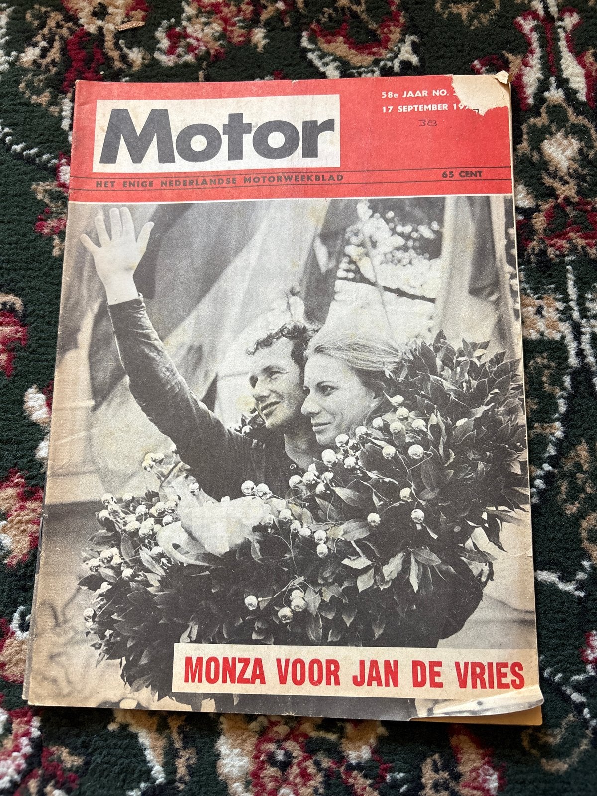 Motorweekblad Motor - 17 september 1971 - Jan de Vries, Boeken, Motoren, Ophalen of Verzenden, Gelezen, Algemeen