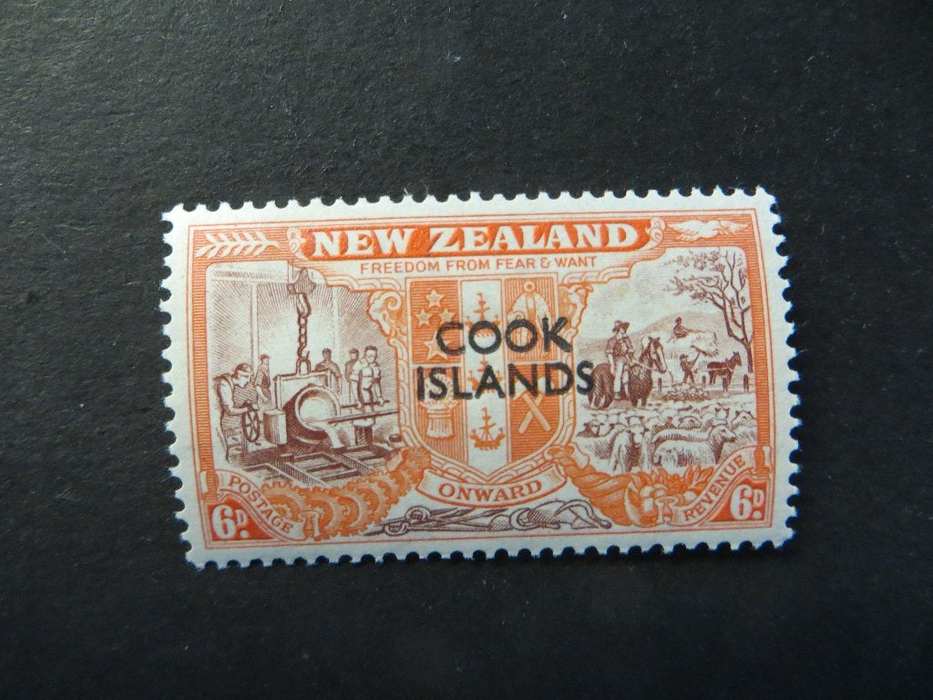 A09097: Cook Islands  6 d, Ophalen of Verzenden