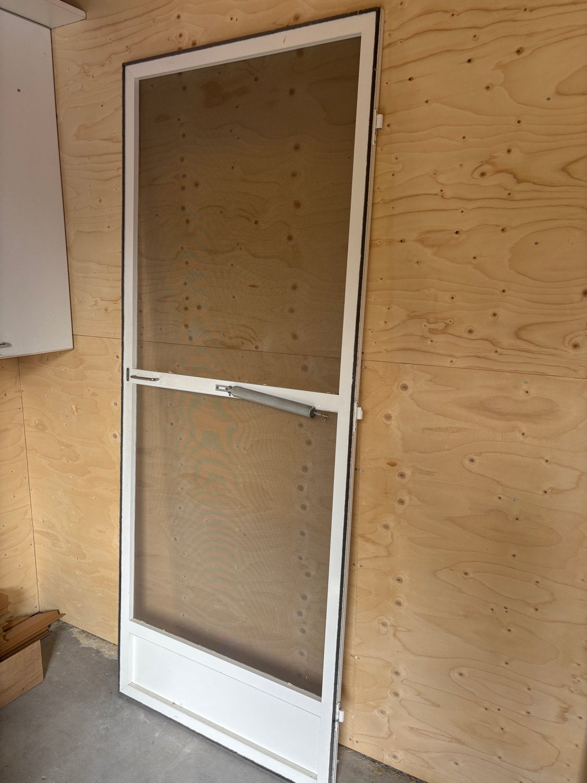Hordeur 207 x 84 cm - Wit, Ophalen, Gebruikt, 80 tot 100 cm, Hordeur
