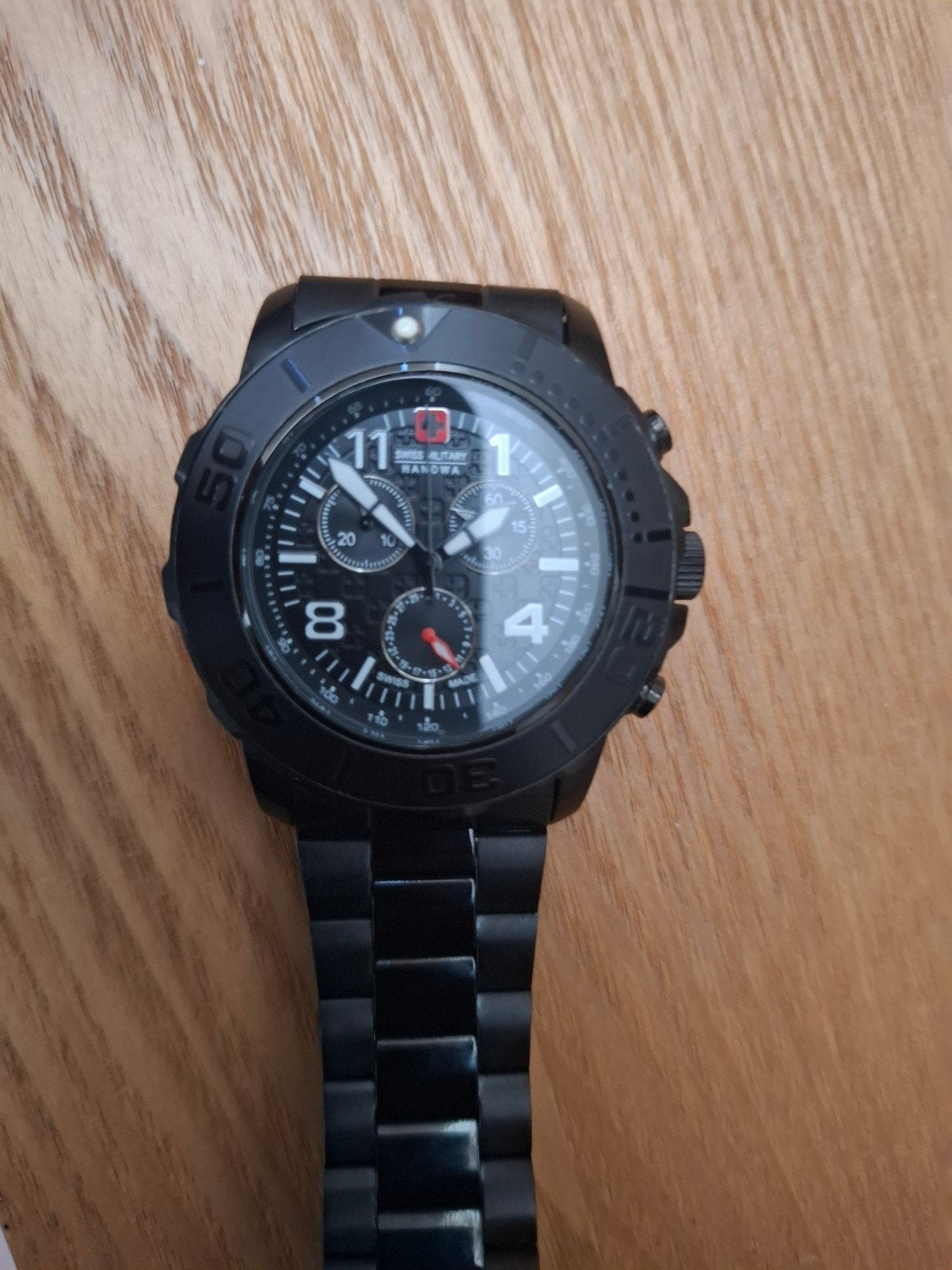 Swiss Military Hanowa Herenhorloge - Zo goed als nieuw, Ophalen of Verzenden, Zo goed als nieuw, Staal, Overige merken