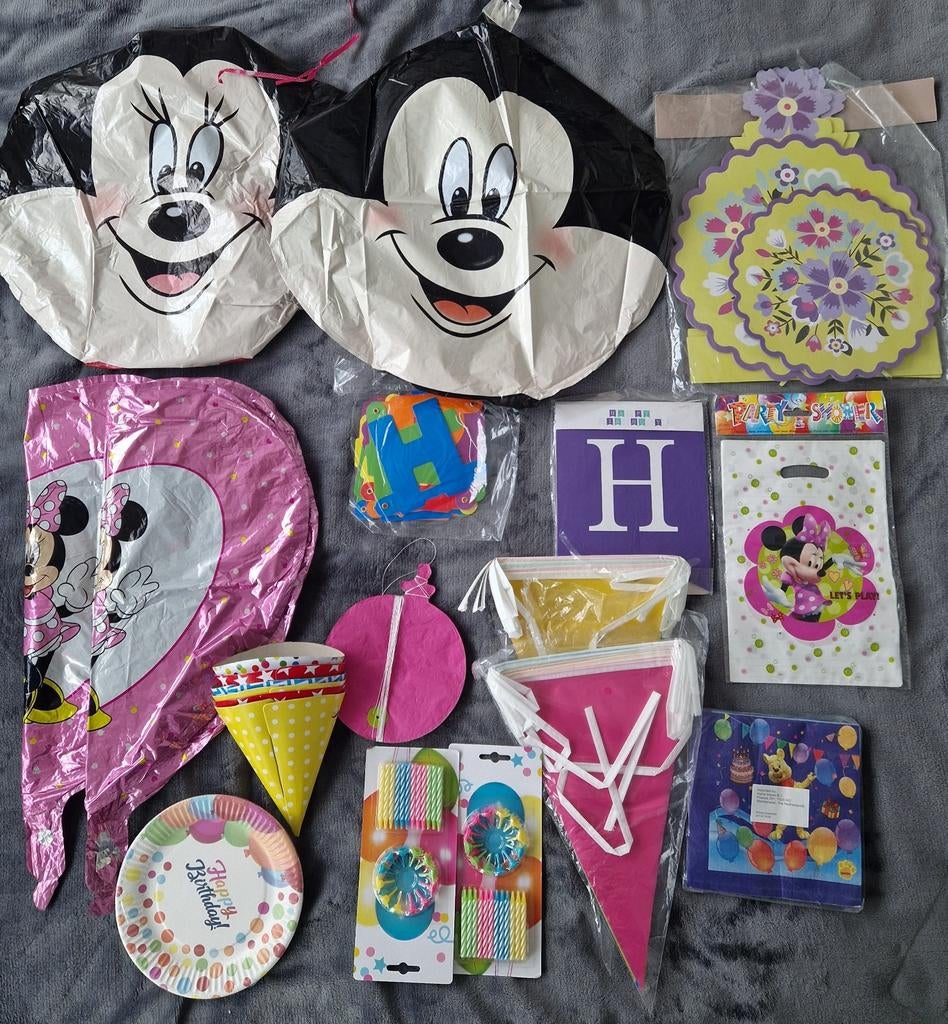 Verjaardag versiering  Mickey Mouse, Ophalen of Verzenden, Versiering, Verjaardag