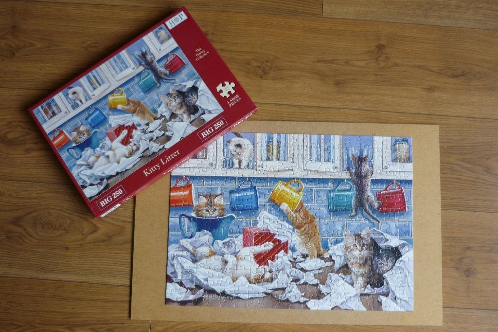 Hop The Darley Collection '' KITTY LITTER '' Big 250 st., Ophalen, Minder dan 500 stukjes, Gebruikt, Legpuzzel