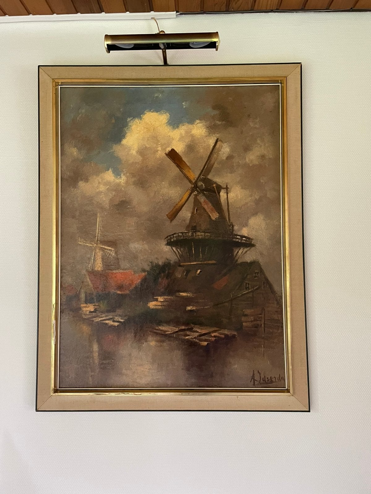 Schilderij ca 100 jaar oud, Antiek en Kunst, Kunst | Schilderijen | Klassiek, Ophalen of Verzenden