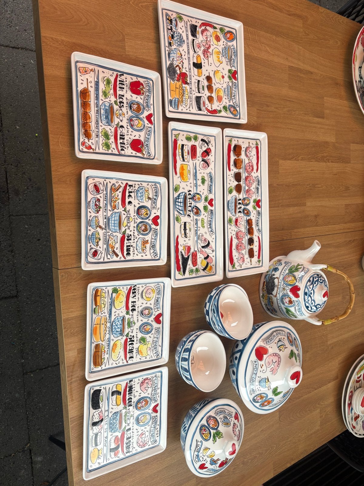 Blond Amsterdam Sushi set “From Asia With Love”, Ophalen, Keramiek, Zo goed als nieuw, Modern