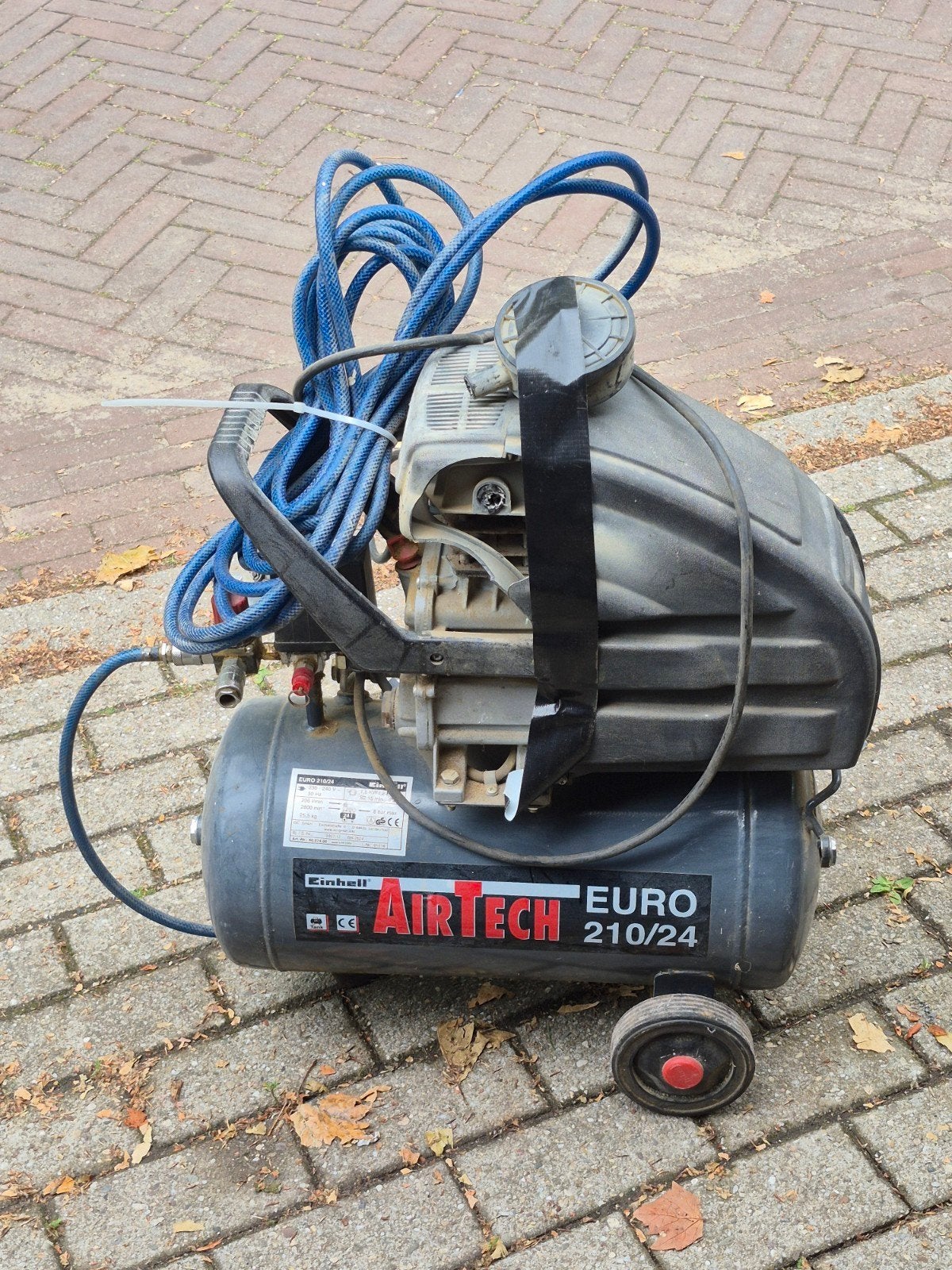 AIRTECH EURO 210/24 Lucht Compressor - Gebruikt, Doe-het-zelf en Verbouw, Compressors, Ophalen