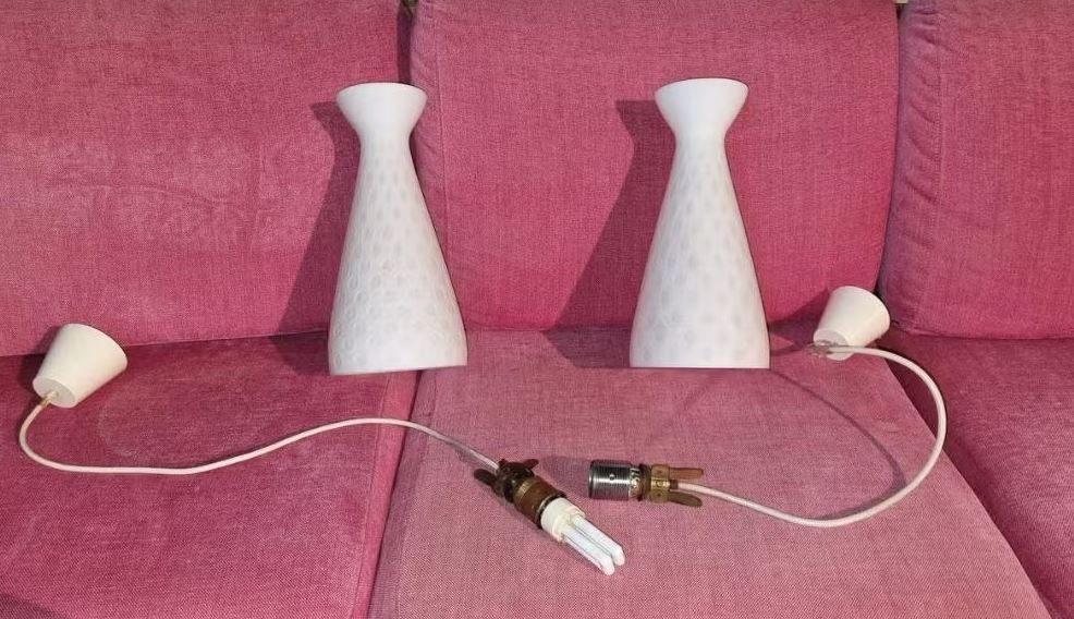 vintage Peill & Putzler hanglamp Ibiza stukprijs, Ophalen, Zo goed als nieuw, Glas, Mid-century