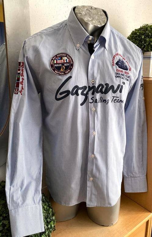 Arya Boy overhemd maat L [nr1], Kleding | Heren, Ophalen of Verzenden, Zo goed als nieuw, Blauw, Halswijdte 41/42 (L)