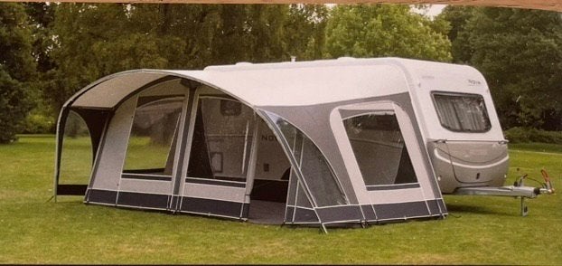 UNICO GENUA 320 Voortent, Caravans en Kamperen, Voortenten en Luifels, Ophalen, Zo goed als nieuw