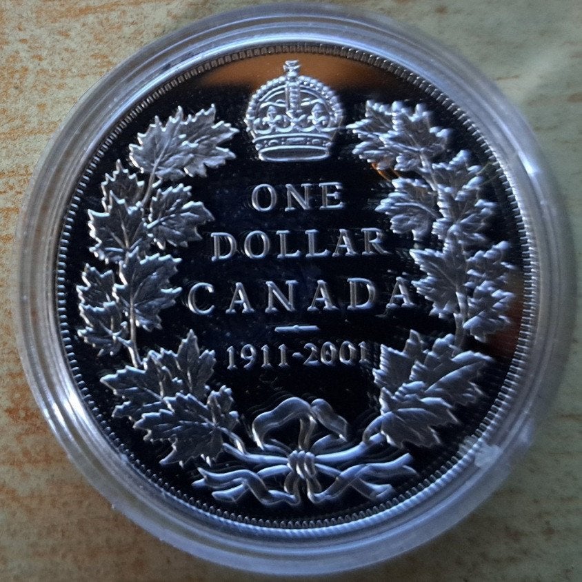 Canada, 1 Dollar 2001 - zilver Proof, Ophalen of Verzenden, Noord-Amerika, Losse munt, Zilver