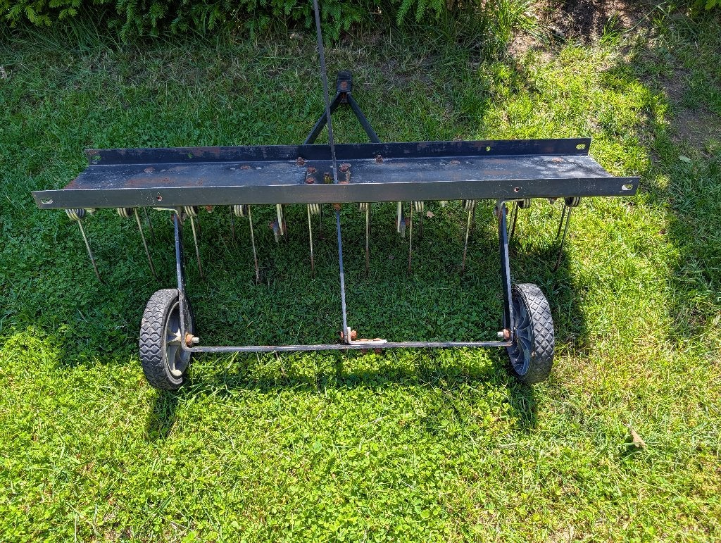 Verticuteerder voor achter de zitmaaier, Tuin en Terras, Verticuteermachines, Ophalen, Gebruikt, Benzine