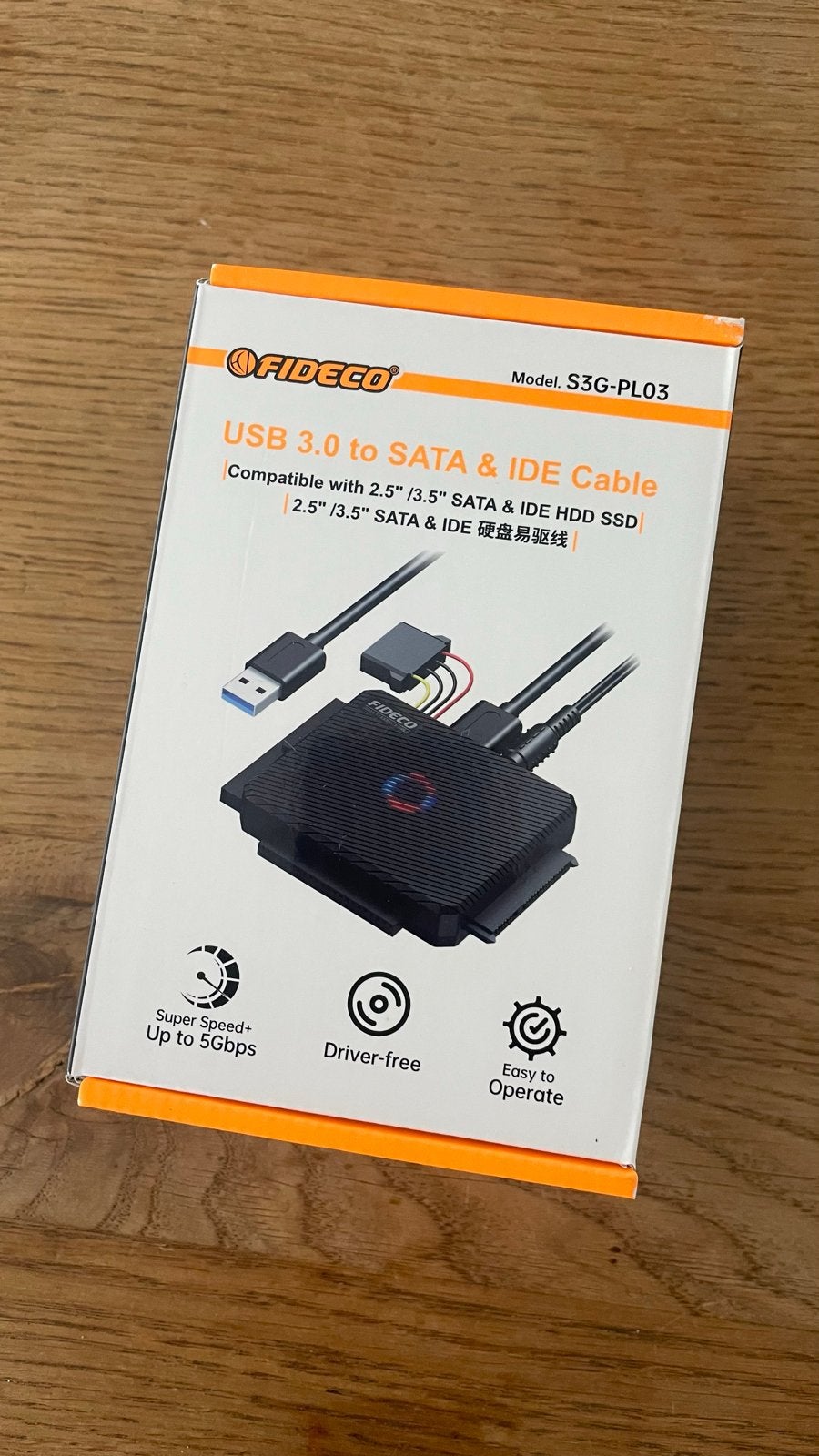 FIDECO USB 3.0 naar SATA & IDE - nieuw in seal, Ophalen of Verzenden, Nieuw