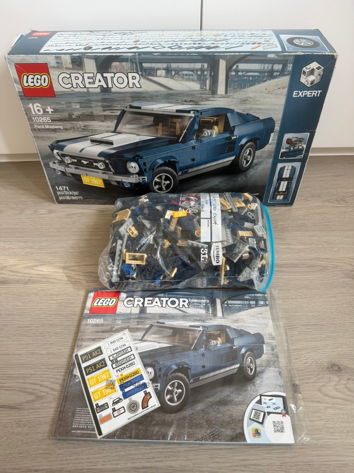 Lego 10265 Ford Mustang Creator expert traffic, Lego, Ophalen of Verzenden, Zo goed als nieuw, Compleet