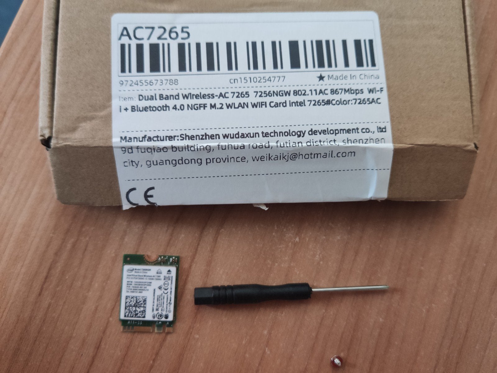 Nieuwe Intel Dual Band Wireless-AC 7265 WiFi-kaart, Ophalen of Verzenden, Nieuw