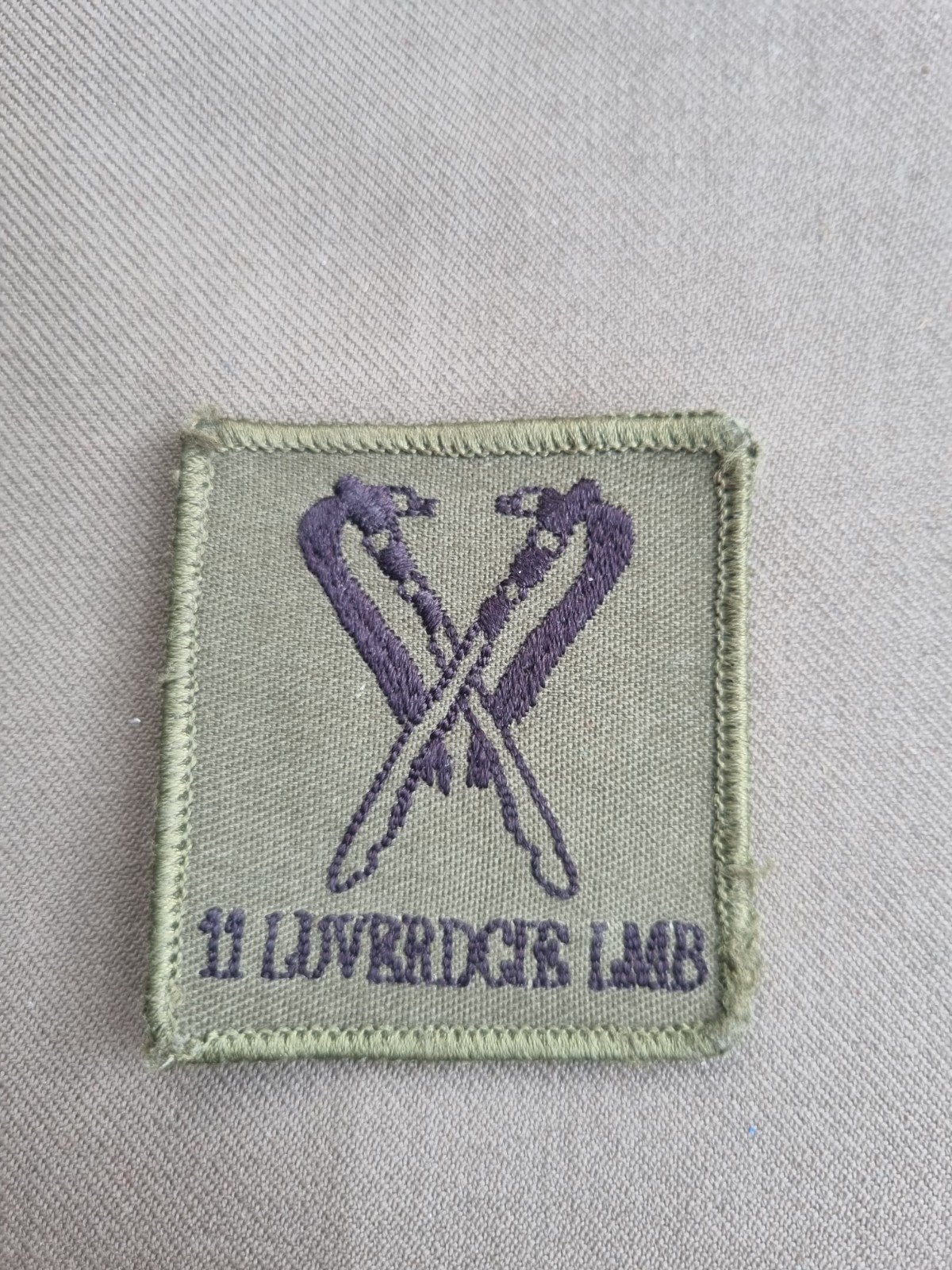 borstpatch 11 luverdcie LMB, Ophalen of Verzenden, Landmacht, Nederland, Embleem of Badge