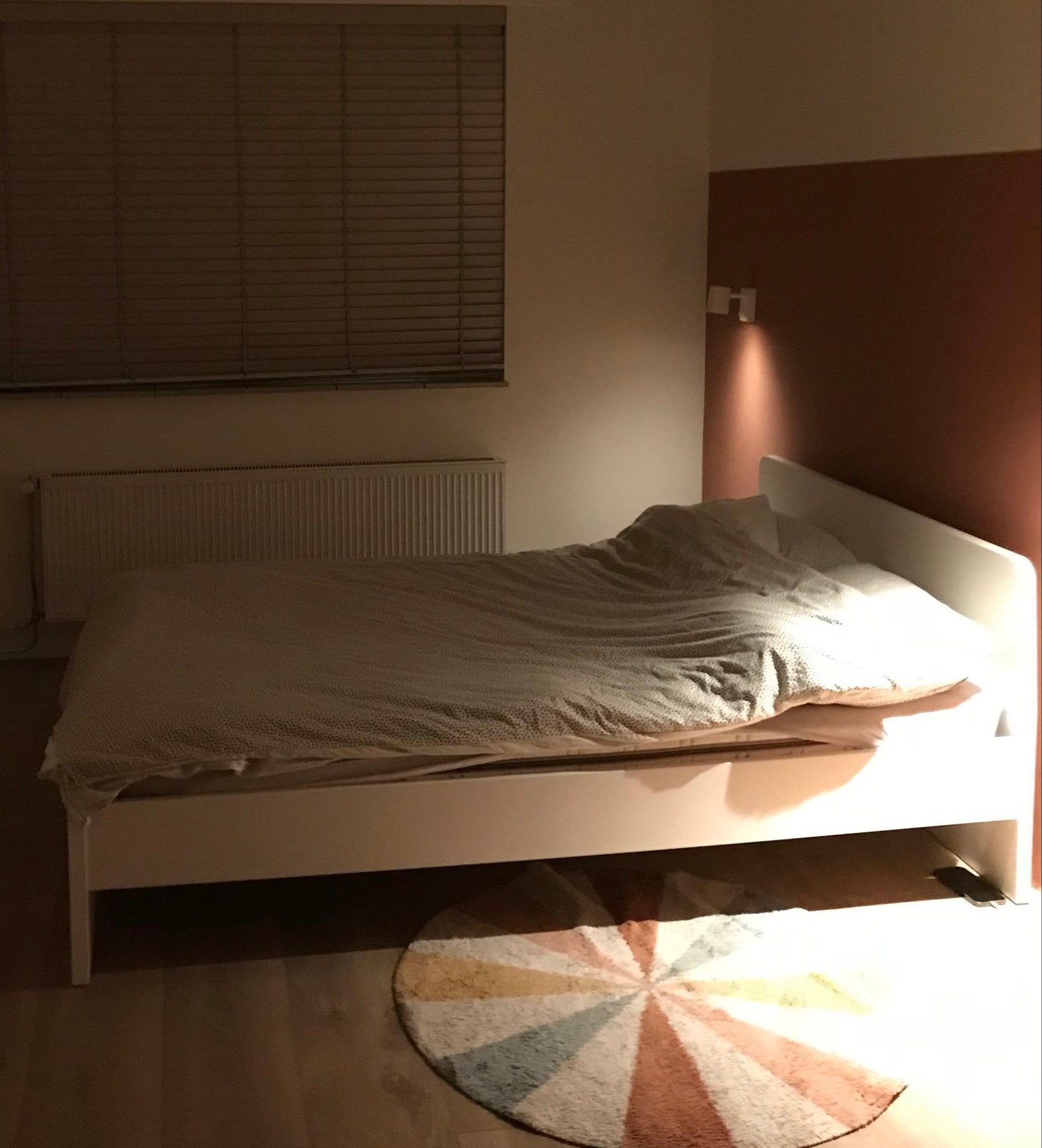 IKEA Bed 140x200, Ophalen, Gebruikt, Wit, Tweepersoons