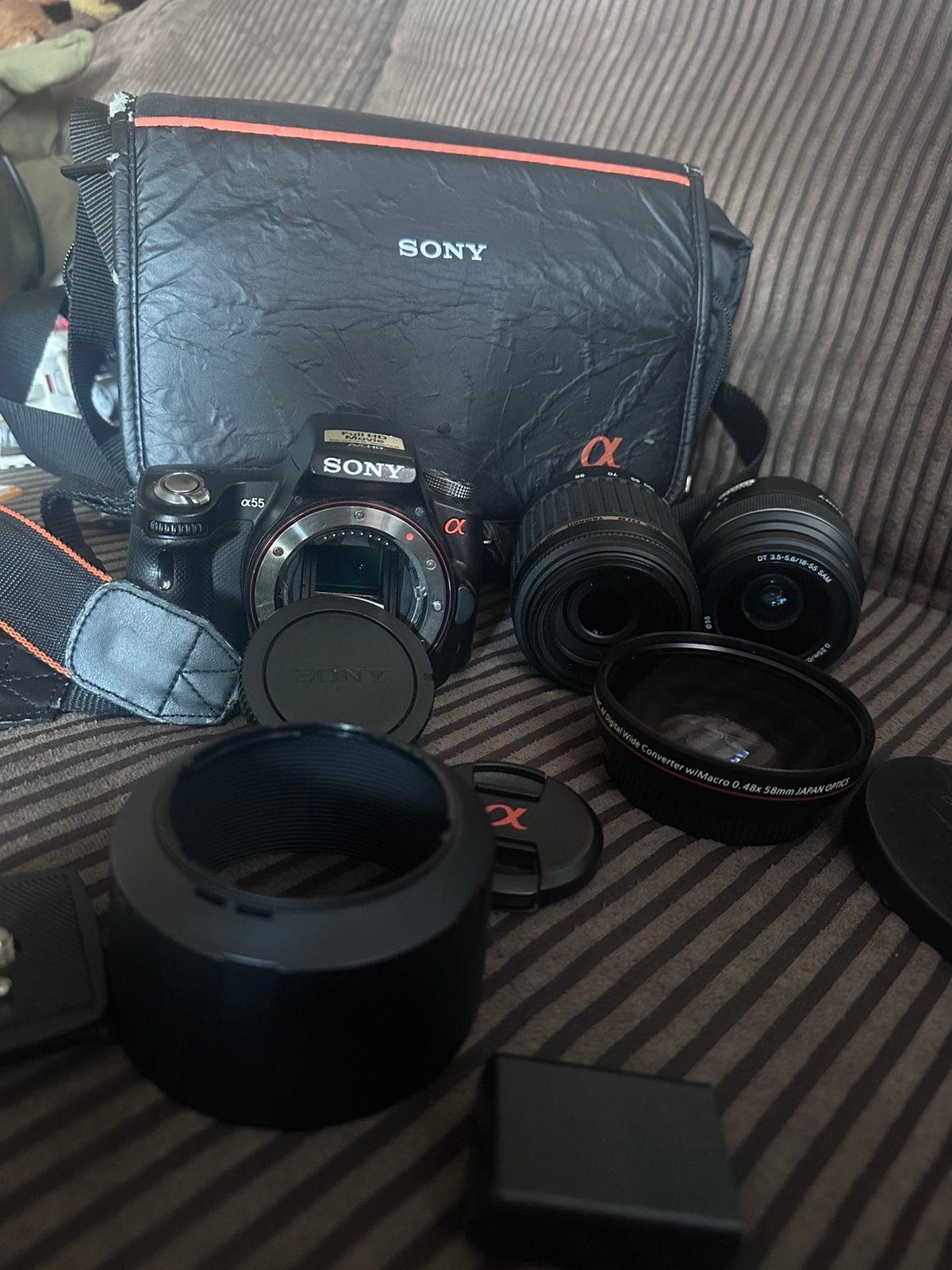 Sony alpha 55, Ophalen of Verzenden, Zo goed als nieuw, Sony, 8 keer of meer
