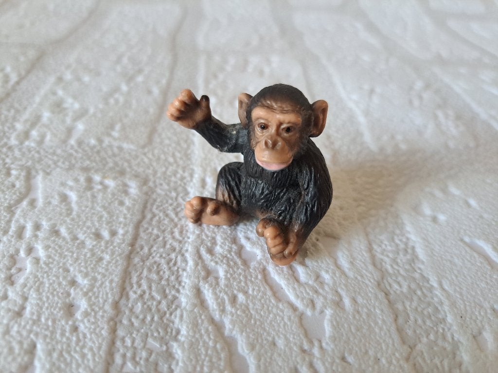 Schleich Baby Chimpansee 14192 - Hard Rubber Speelfiguur, Ophalen of Verzenden, Zo goed als nieuw