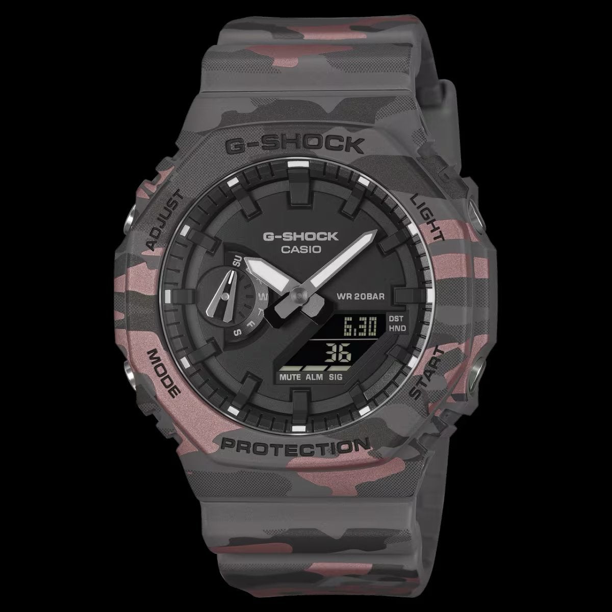 Casio GA-2100CM-8AER, Polshorloge, Overige materialen, Nieuw, Ophalen of Verzenden
