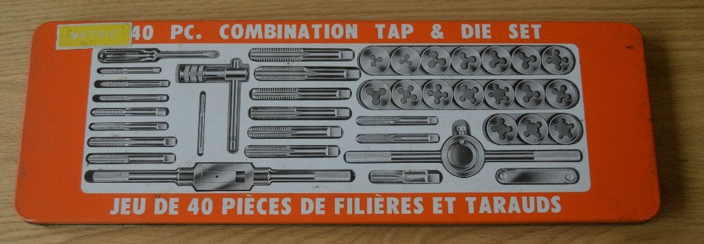 Set taps voor schroefdraad draaien., Ophalen of Verzenden, Zo goed als nieuw