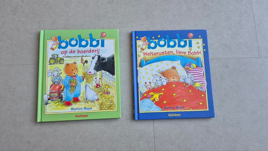Bobbie boeken: Op de boerderij & Welterusten, lieve Bobbie, Monica Maas, Fictie algemeen, Jongen of Meisje, Ophalen of Verzenden