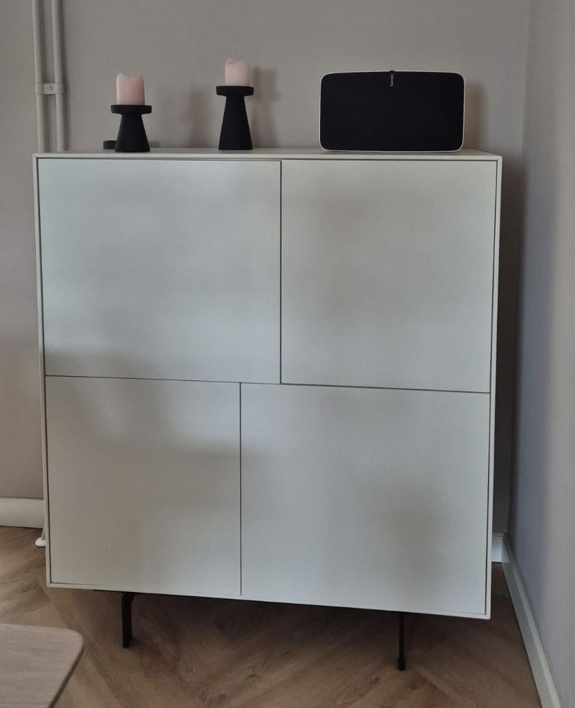 Opbergkast Verona Wit Goossens, Huis en Inrichting, Kasten | Wandmeubels, Ophalen, Met deur(en), 100 tot 150 cm, Nieuw