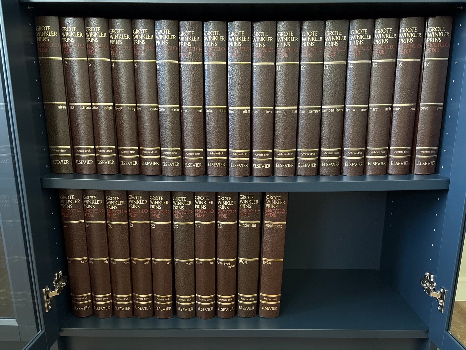 Grote Winkler Prins Encyclopedie (25 delen + 2 supplementen), Boeken, Encyclopedieën, Ophalen, Zo goed als nieuw, Algemeen, Complete serie