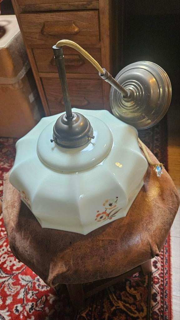 Antieke hanglamp, Ophalen
