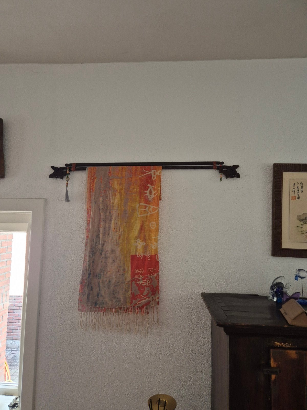 indonesische batik hanger, handgesneden, Verzenden