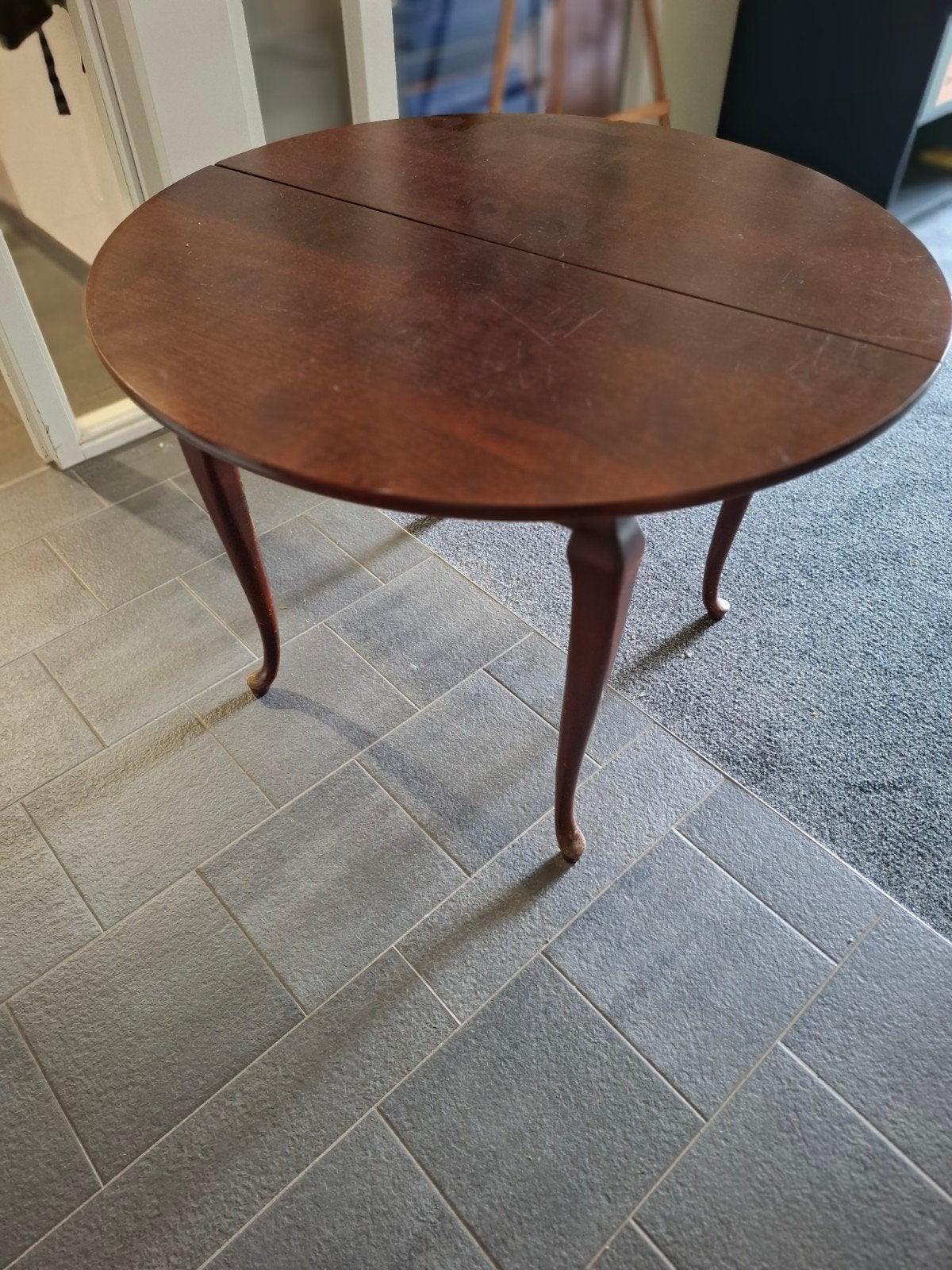 Uitschuifbare tafel - Klassiek houten design, Ophalen, Gebruikt, 50 tot 100 cm, Klassiek