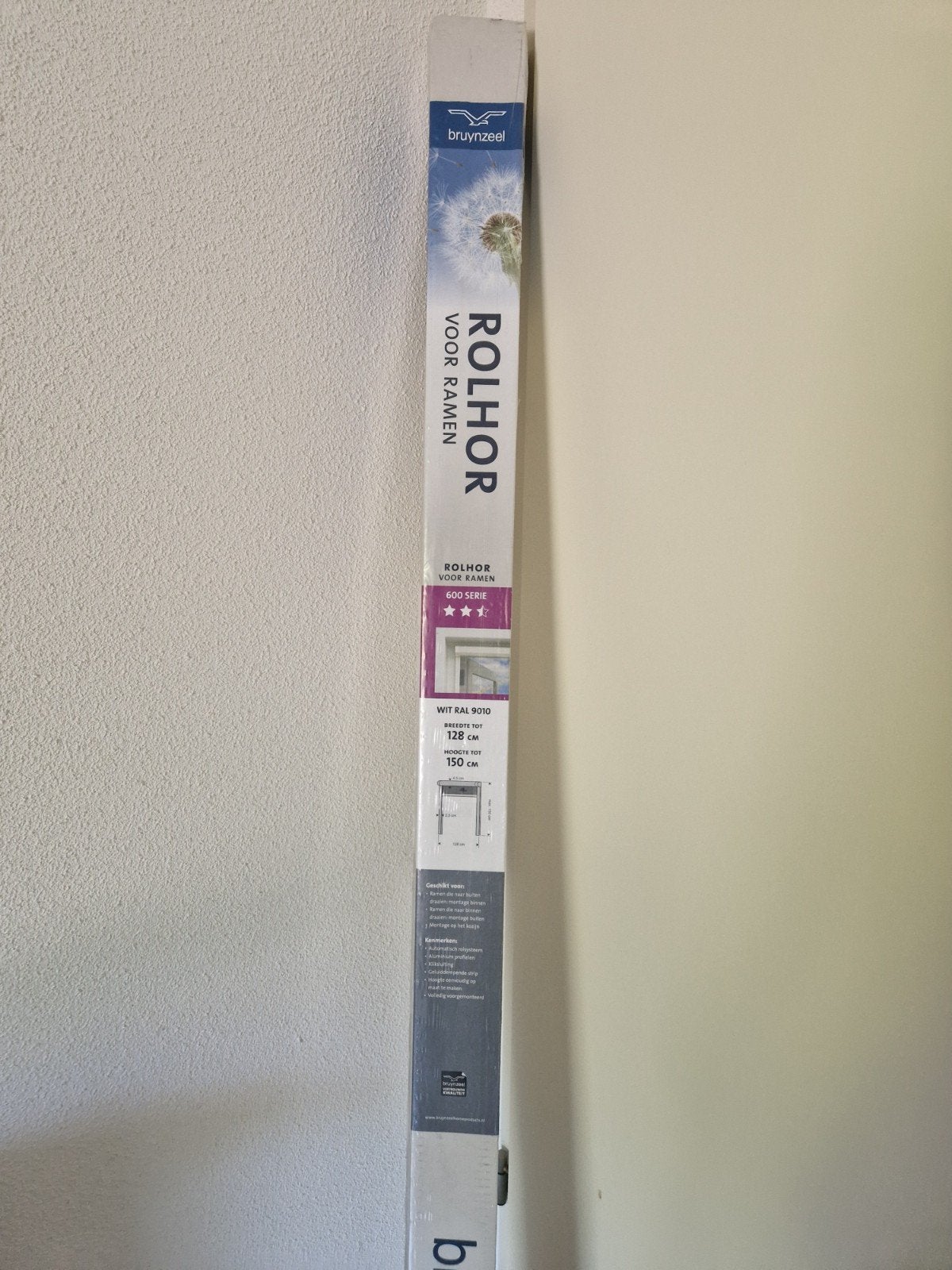 Bruynzeel Rolhor Wit RAL 9010 -  128x150 cm, Ophalen, Nieuw, Overige typen, Minder dan 200 cm