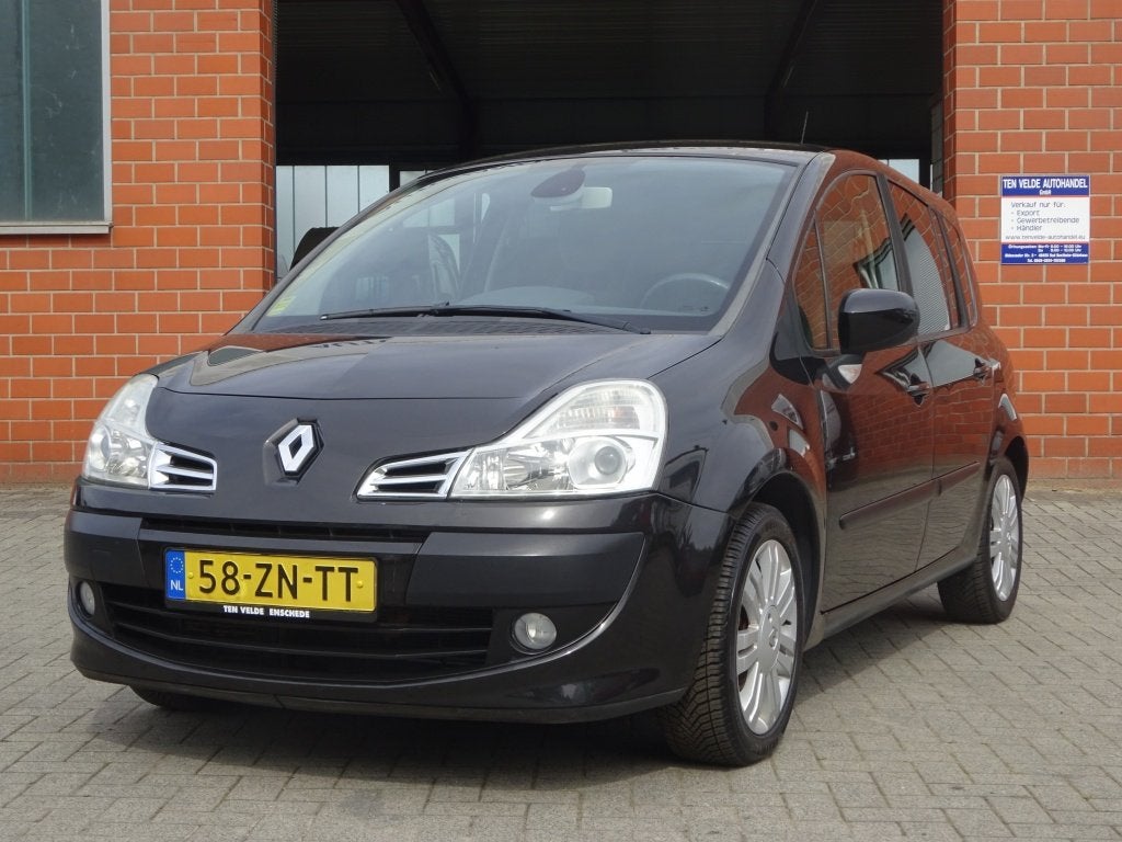 Renault Grand Modus 1.2 TCE Dynamique (bj 2008), Auto's, Renault, Voorwielaandrijving, Gebruikt, Zwart, Origineel Nederlands