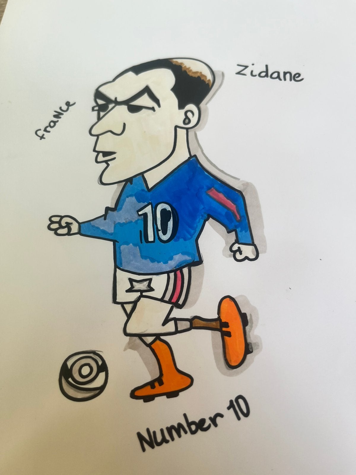 Zidane 11 jarige kind cartoon (: