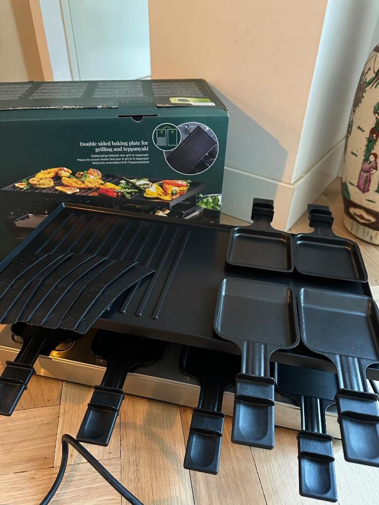Greenpan Gourmet / Teppanyaki 8 persoons set PFAS FREE, Witgoed en Apparatuur, Gourmetstellen, Ophalen of Verzenden, Zo goed als nieuw