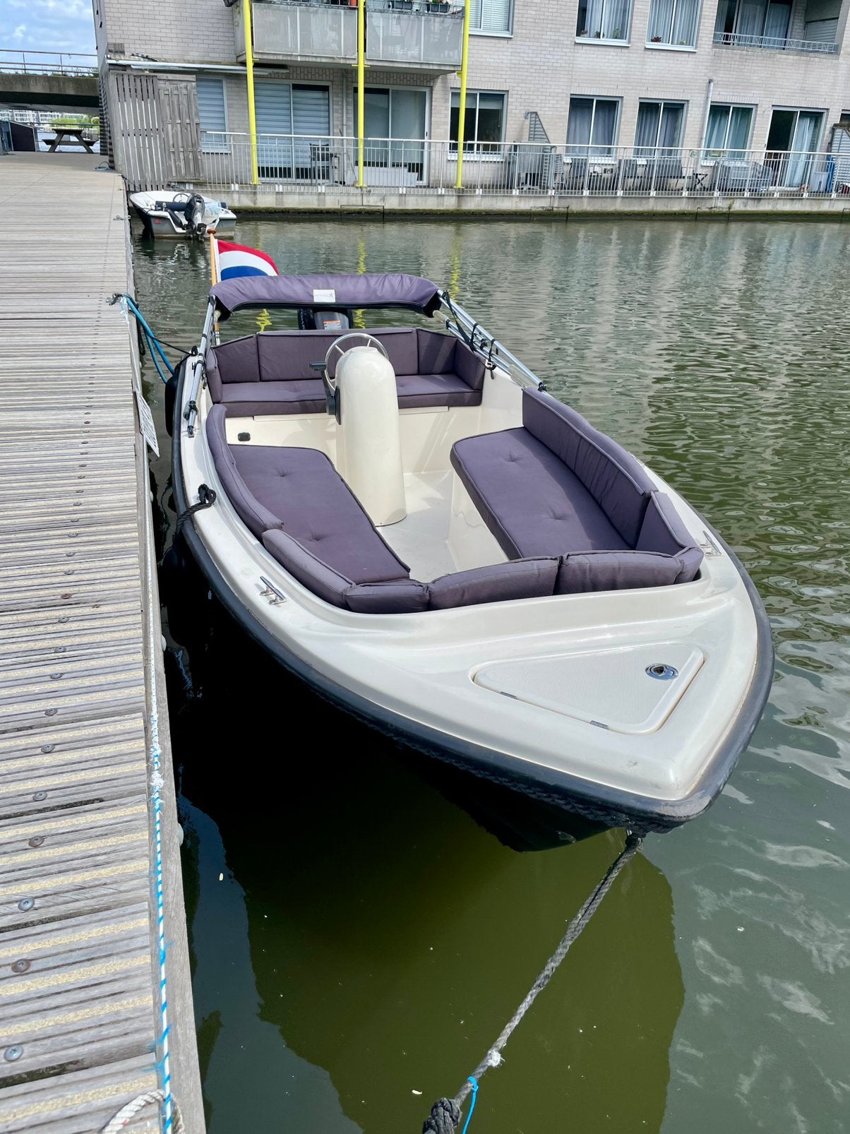 Liberty 4.40 sloep incl 9.8 pk Tohatsu 4 takt, Ophalen, Tender, Zo goed als nieuw, Liberty