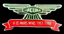 Jaguar- 6 Le Mans Wins 1951-1988 pin, Verzenden, Nieuw, Transport, Speldje of Pin